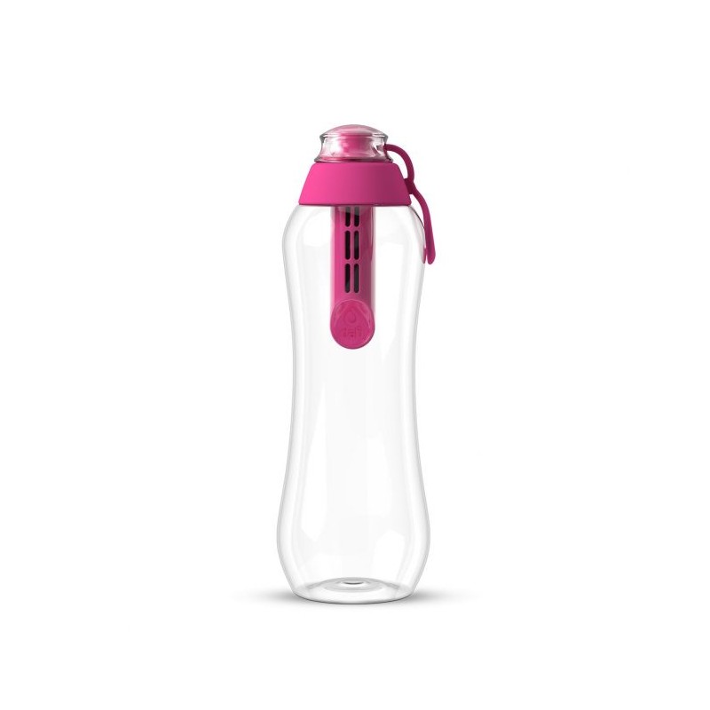 Dafi SOFT 0.5l filter bottle (pink) + 100% natural coconut shell ​charcoal filter